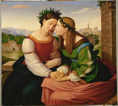 Tyskland och Italien, efter 1828 (olja på duk) av Friedrich Overbeck
