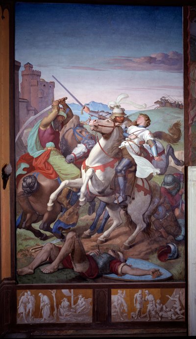 Paret Odorado och Gildippe - Fresco av Friedrich Overbeck