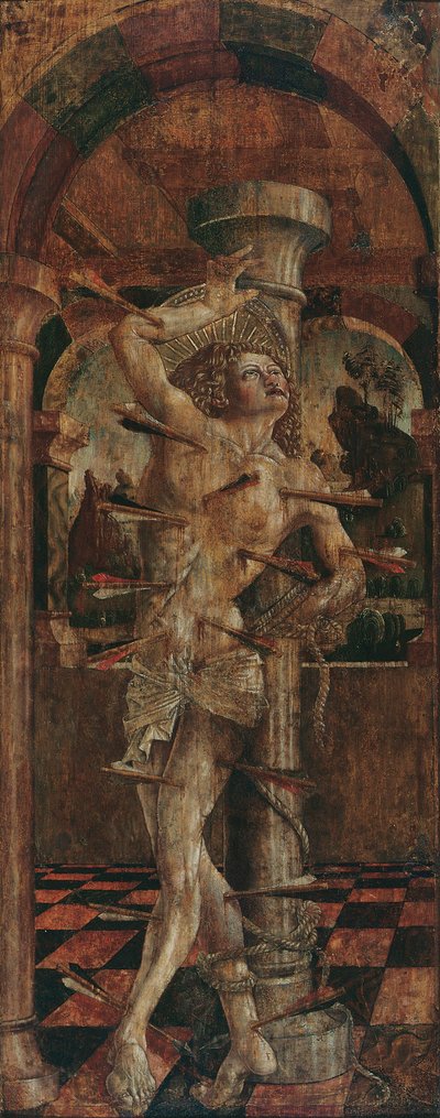 St. Sebastian (inuti) och St. Sebastian (utanför) av Friedrich Pacher