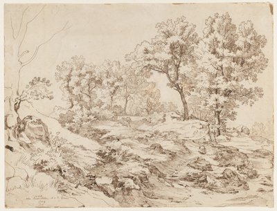 La Serpentara nära Olevano, 1829. av Friedrich Preller