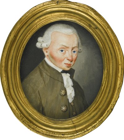 Porträtt av Immanuel Kant 1724-1804, 1765 av Friedrich Wilhelm Springer