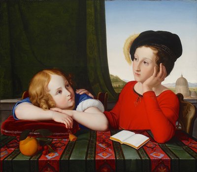 Wienczyslaw och Konstanty Potocki Dubbelporträtt av sönerna till en polsk prins, 1819. av Friedrich Wilhelm von Schadow