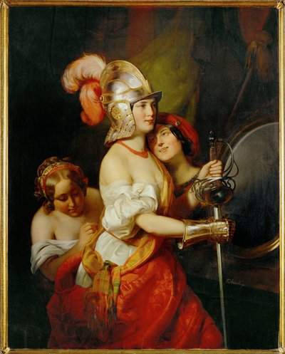 Ett omklädningsrum på en teater (målning på duk) av Friedrich von Amerling