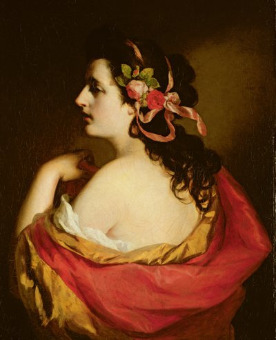Porträtt av en ung flicka, 1865 av Friedrich von Amerling