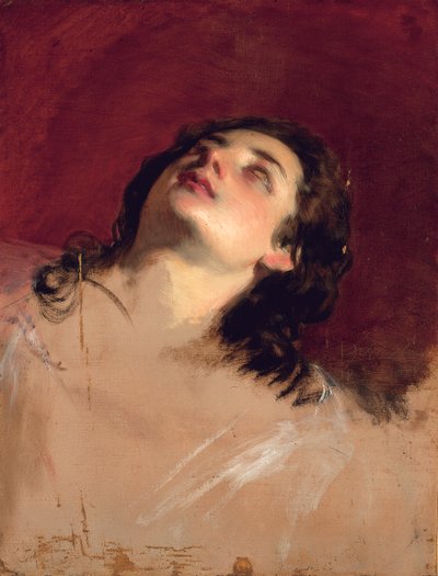 Studie av ett huvud av en kvinna av Friedrich von Amerling