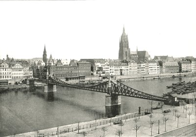 Utsikt från Sachsenhausen, Frankfurt, Tyskland, 1895. av Frith and Co