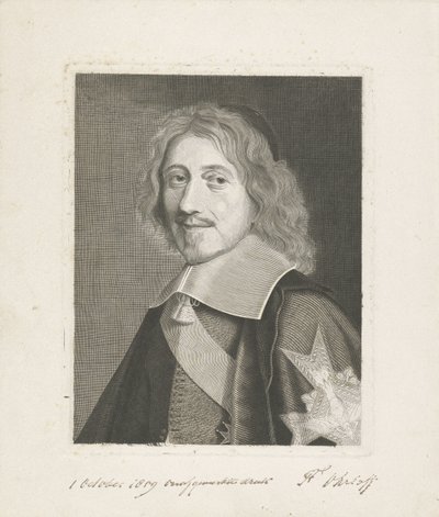 Porträtt av kansler Michel Le Tellier av Frits Ohrloff (signed by artist)