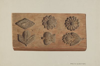 Pa. Tyska Springerle Board av Fritz Boehmer