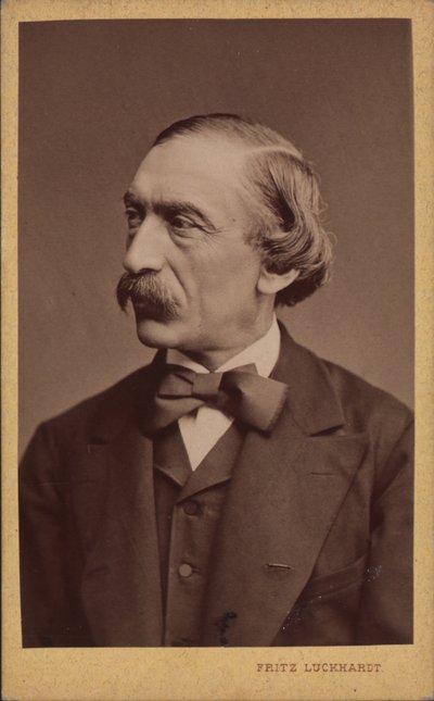 Porträtt av kompositören Carl Evers 1819-1875, före 1875. av Fritz Luckhardt