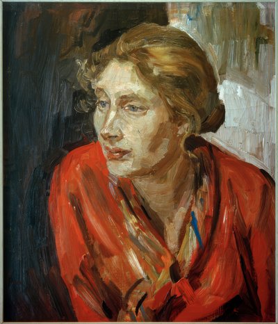 Porträtt av dottern Alexandra av Fritz Mackensen