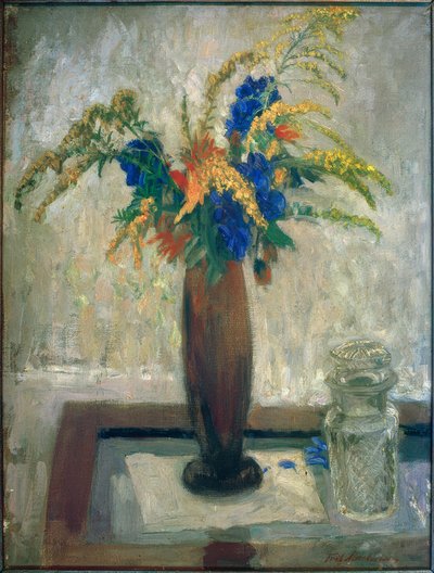 Stilleben med en bukett ängsblommor av Fritz Mackensen