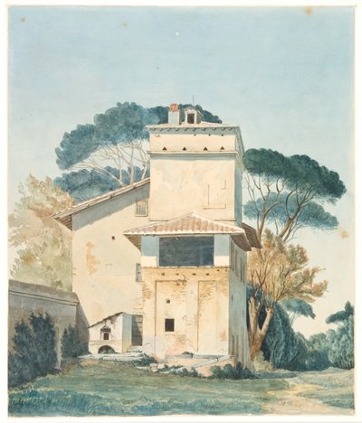 Raffaels ateljé i Villa Borgheses har. Rom av Fritz Petzholdt