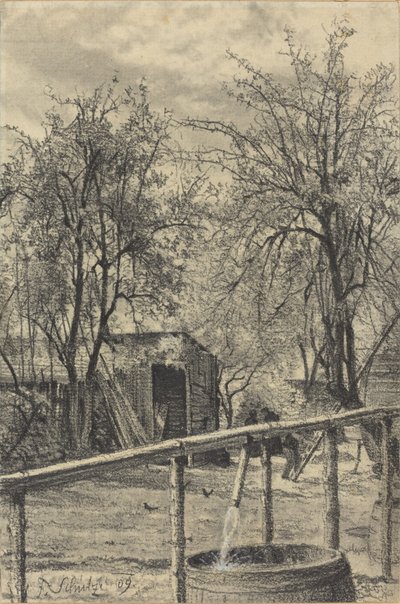 Ett hörn av en hyresträdgård av Fritz Schulze