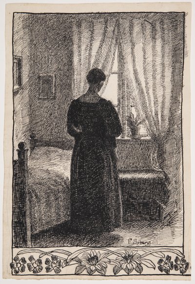 I sovrummet. Anna Syberg? av Fritz Syberg