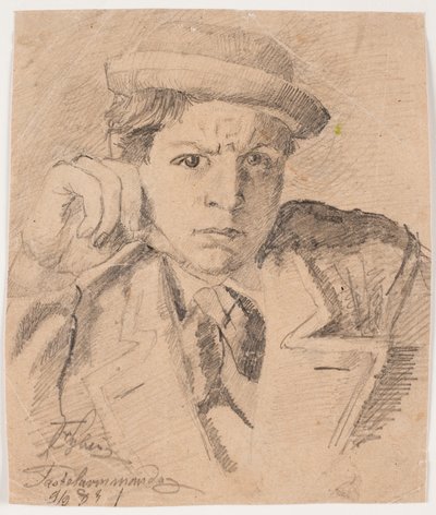 Självporträtt av Fritz Syberg