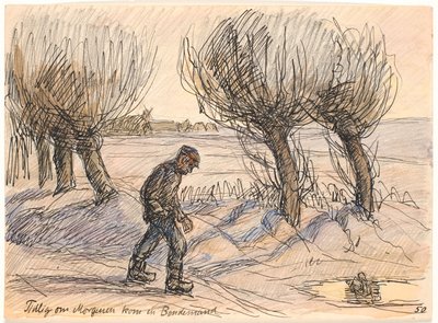 Tidigt på morgonen kom en bonde av Fritz Syberg