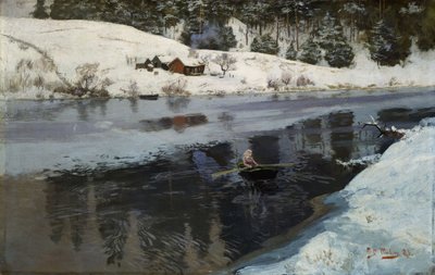 Vinter vid floden Simoa av Fritz Thaulov