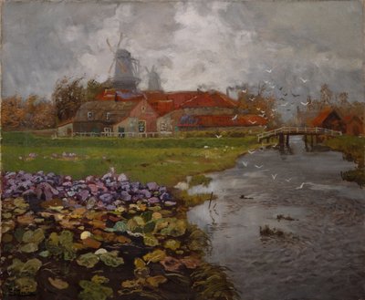 Holländskt landskap av Fritz Thaulow