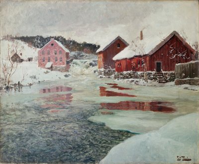 Från Akers flod av Fritz Thaulow