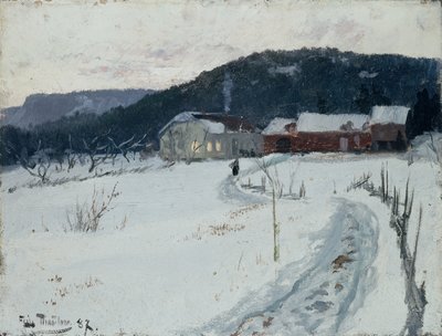 Grini, Övre Maja gård av Fritz Thaulow