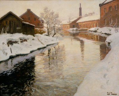 Lysaker å av Fritz Thaulow