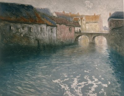Gammal fabrik av Fritz Thaulow