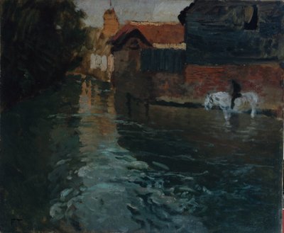 Floden i norr, ca 1893 (målning) av Fritz Thaulow
