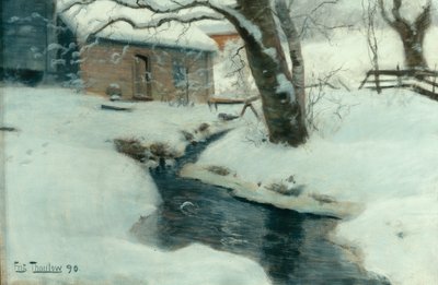 Vårens töväder av Fritz Thaulow