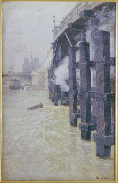 Seinen i december 1893 av Frits Thaulow