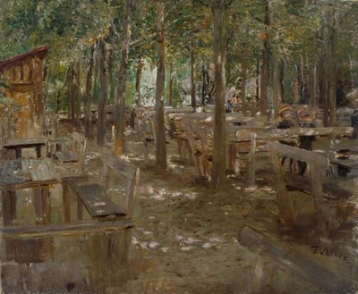 Den gamla uteserveringen av Fritz von Uhde