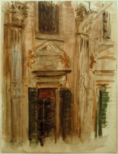 Architektur Studium av Fritz von Uhde