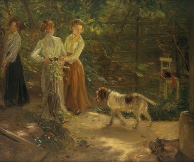 Trädgårdsgången. 1903 av Fritz von Uhde