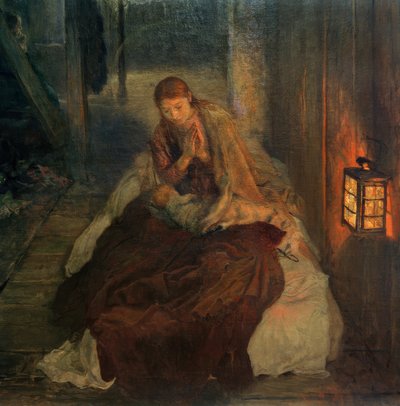 Den heliga natten av Fritz von Uhde