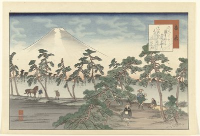 Yoshihara (title on object) Hizakurige (series title) av Fujikawa Tamenobu