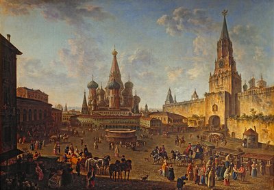 Ryska: "Röda torget i Moskva" Röda torget i Moskva av Fyodor Alekseyev