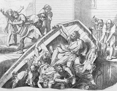 Olgas hämnades på Drevlianerna, före 1839 av Fyodor Antonovich Bruni