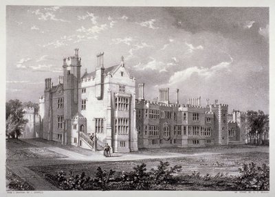 Utsikt över Lambeth Palace, London, c1830 av GF Bragg