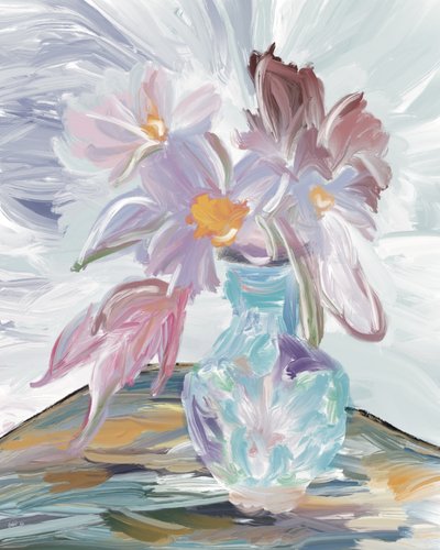 Abstrakt blomsterstilleben av GIovanna Gil Alves