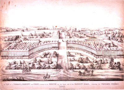 Harrow Road, Paddington, 1847 av G.L. Lee