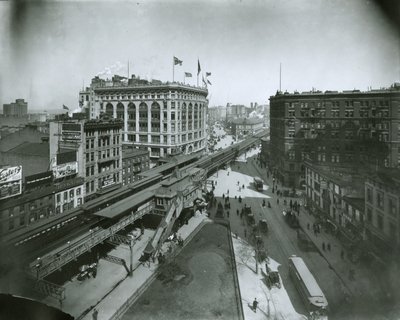 Broadway, norr om 32nd Street, New York City av G.P. Hall und Sohn