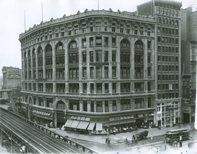Saks und Company Department Store, New York (foto i gelatinsilver) av G.P. Hall und Sohn