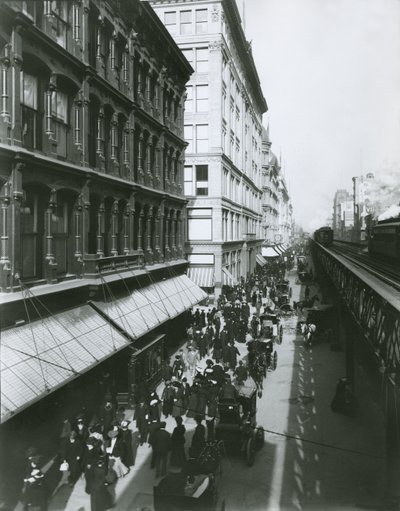 Sixth Avenue mellan 23rd och 18th Street, New York City av G.P. Hall und Sohn