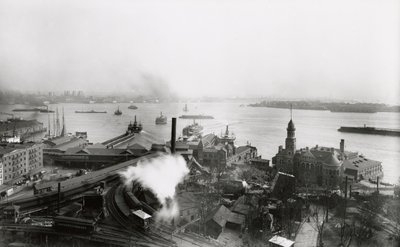 Södra färjeterminalen, 1905 av G.P. Hall und Sohn