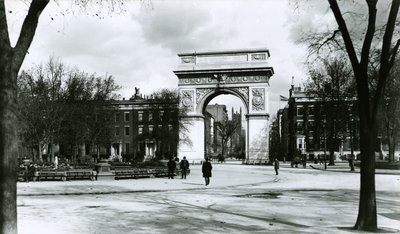 Washington Arch, Washington Square Park, New York City av G.P. Hall und Sohn
