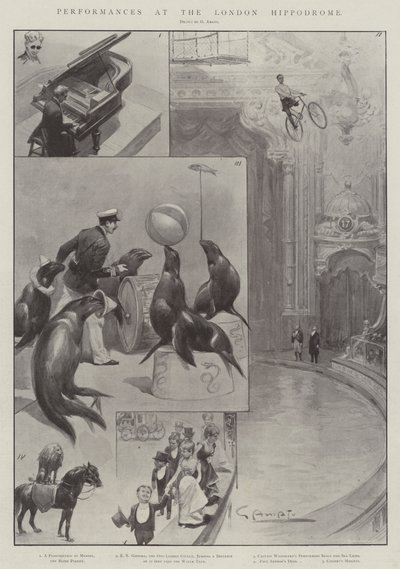 Föreställningar på London Hippodrome av G.S. Amato