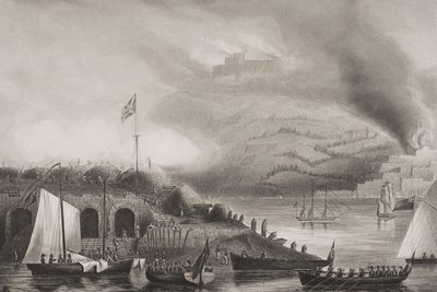 Stormen av San Sebastian, 31 augusti 1813, illustration från 