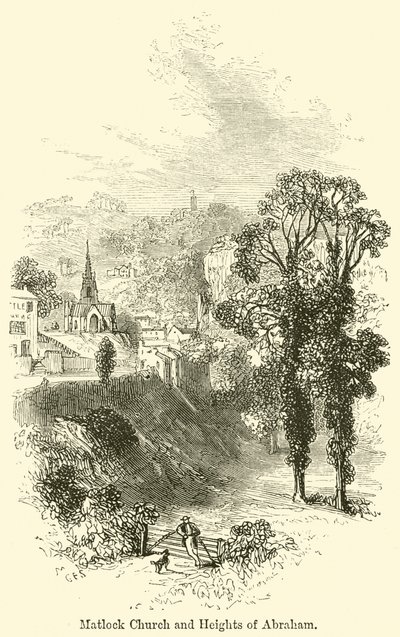 Matlock kyrka och Abrahams höjder av G. F. Sargent