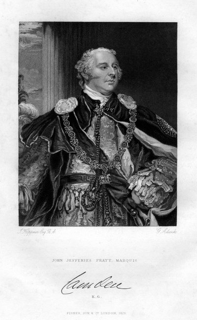John Jeffreys Pratt, 1:a markisen av Camden, 1829. av G. H. Adcock