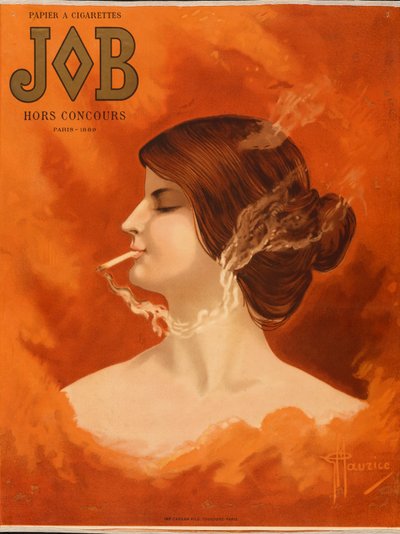 JOB Cigarettpapper — Hors Competition Paris 1889, ca. 1905 (litografi) av G. Maurice