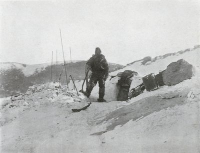 Browning at the Igloo Door, 1912, 1913 av G. Murray Levick